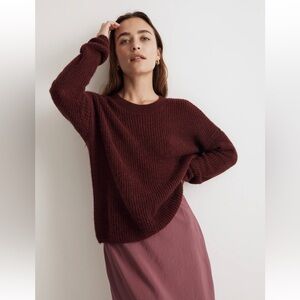 Madewell Alpaca Ribbed Crewneck Sweater
